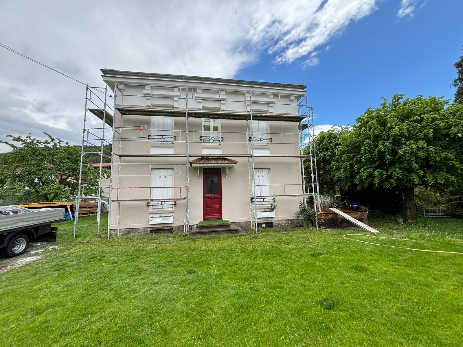 Rénovation façade en cours